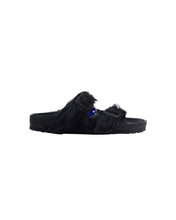 Load image into Gallery viewer, Rick Owens Birkenstock Black Pony Hair Sandals Size 40