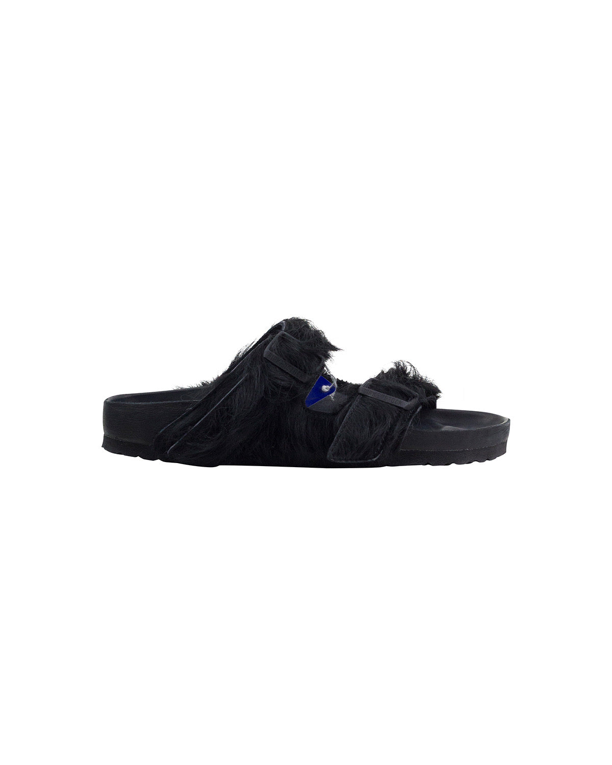 Rick Owens Birkenstock Black Pony Hair Sandals Size 40