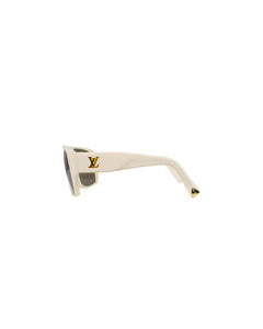 Louis Vuitton Paris Bindi Sunglasses White 2006 Left Side