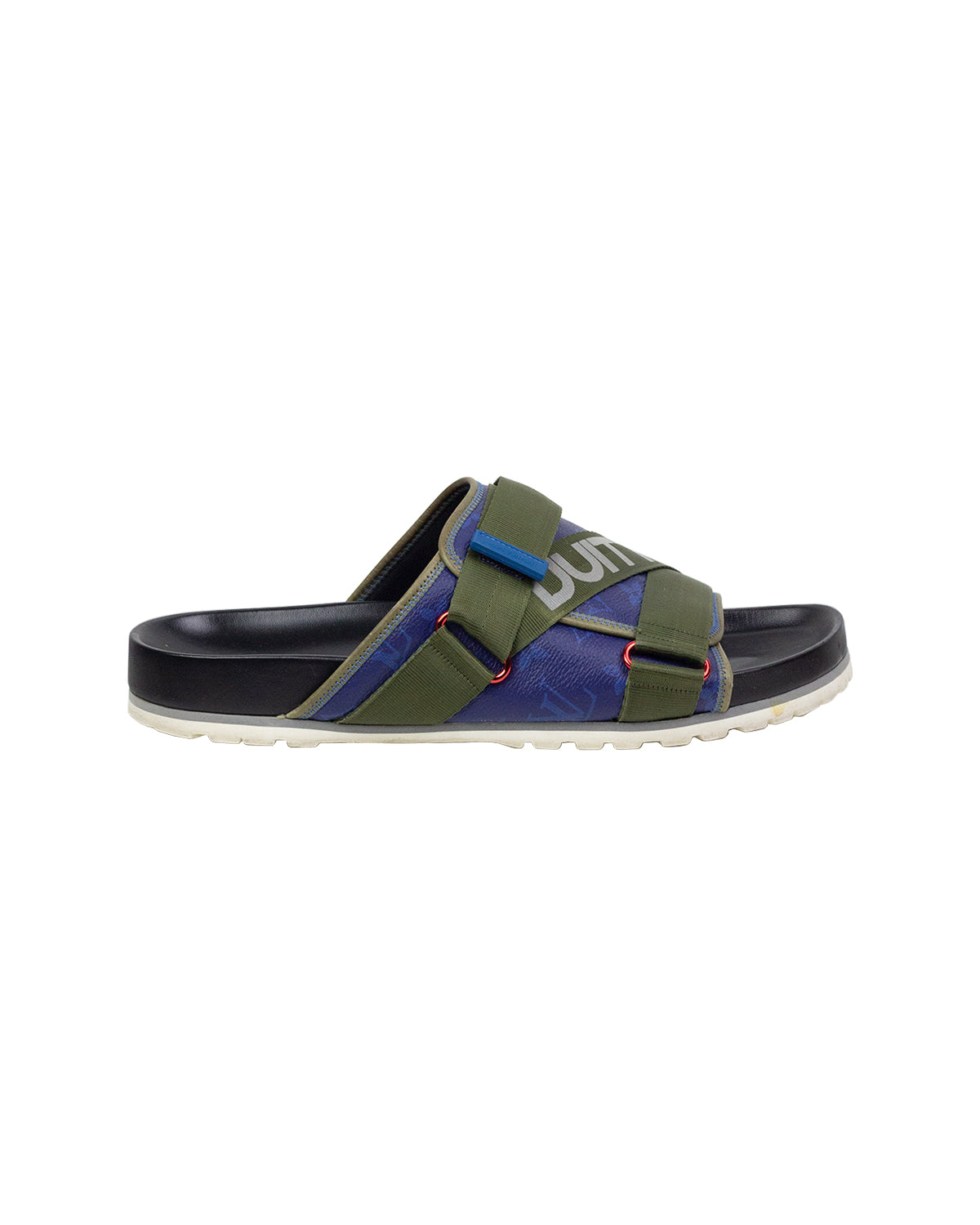 Louis Vuitton Honolulu Sandal In Black And Dark Blue - Praise To