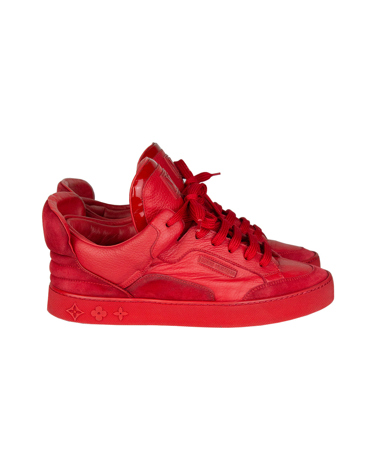 louis vuitton kanye west red dons size 7.5 right shoe
