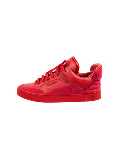 Louis Vuitton x Kanye West Red Leather and Suede Don High Top Sneakers Size  43.5