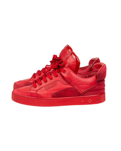 louis vuitton kanye west red dons size 7.5 left shoe