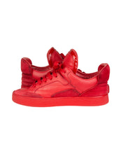 Load image into Gallery viewer, louis vuitton kanye west red dons size 7.5 inside right shoe