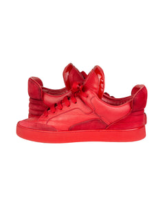louis vuitton kanye west red dons size 7.5 inside right shoe