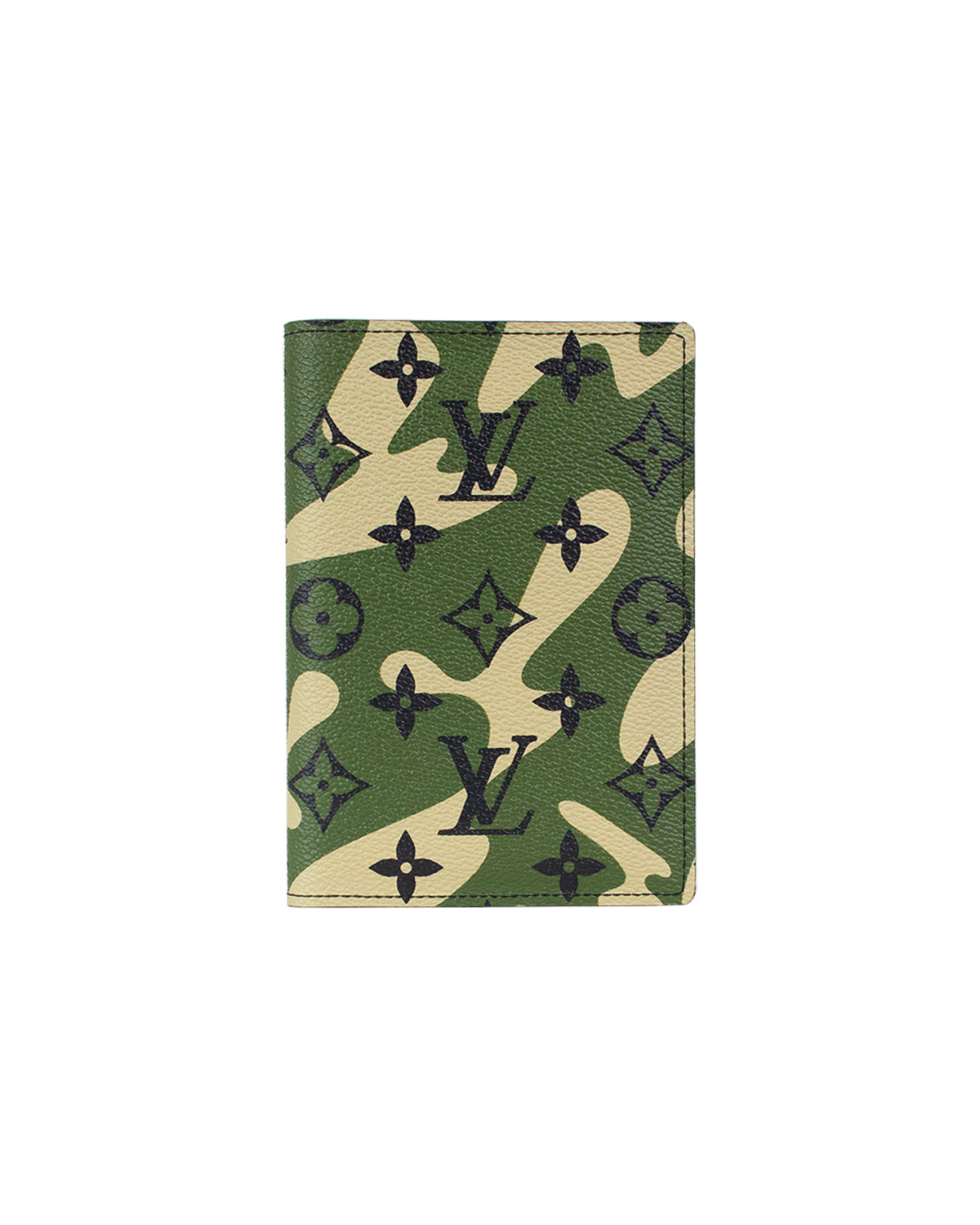 Louis Vuitton Takashi Murakami Camo Monogram Passport Cover