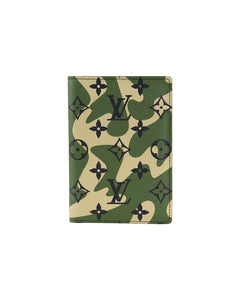 Louis Vuitton Takashi Murakami Camo Monogram Passport Cover – Savonches