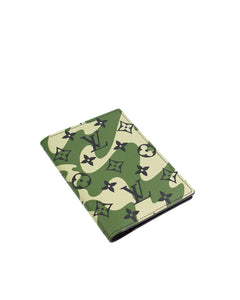 Louis Vuitton Takashi Murakami Camo Monogram Passport Cover