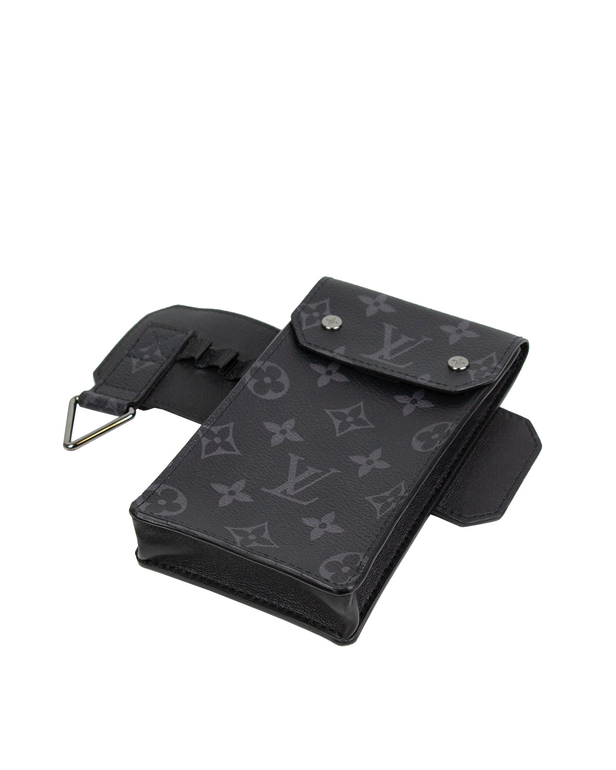 Louis Vuitton Utility Belt Monogram Eclipse 35MM Black in Coated