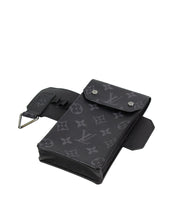 Load image into Gallery viewer, Louis Vuitton 35mm Utility Belt Monogram Eclipse Laying Down