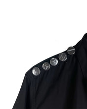Load image into Gallery viewer, Raf Simons Shoulder Pin Shirt Black 2002 Archive Pin Details 