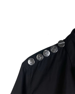 Raf Simons Shoulder Pin Shirt Black 2002 Archive Pin Details 