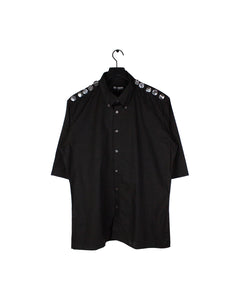 Raf Simons Shoulder Pin Shirt Black 2002 Archive 