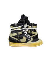 Load image into Gallery viewer, Rick Owens Black/ Ivory Geo Dunk SS10 Left Inside Profile