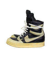 Load image into Gallery viewer, Rick Owens Black/ Ivory Geo Dunk SS10 Left Side 