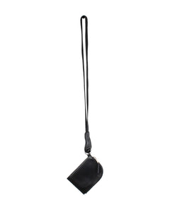 Rick Owens Black Lanyard Strap Wallet Extended 