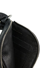 Load image into Gallery viewer, Rick Owens Black Lanyard Strap Wallet Inside Stamp