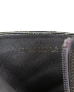 Saint Laurent Chocolate Wyatt Boots FW13 Size 40.5 Serial Code