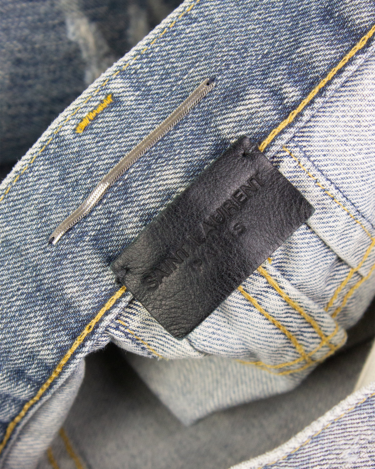 Saint laurent crash denim discount