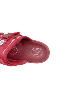 Visvim Christo Red Glen Check Stripe Sandals Inside
