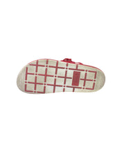 Load image into Gallery viewer, Visvim Christo Red Glen Check Stripe Sandals Left Bottom 