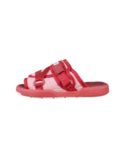 Load image into Gallery viewer, Visvim Christo Red Glen Check Stripe Sandals Left