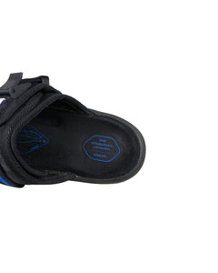 Visvim Christo Black and Blue Stripe Sandals Details