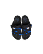 Load image into Gallery viewer, Visvim Christo Black and Blue Stripe Sandals Top