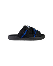 Load image into Gallery viewer, Visvim Christo Black and Blue Stripe Sandals
