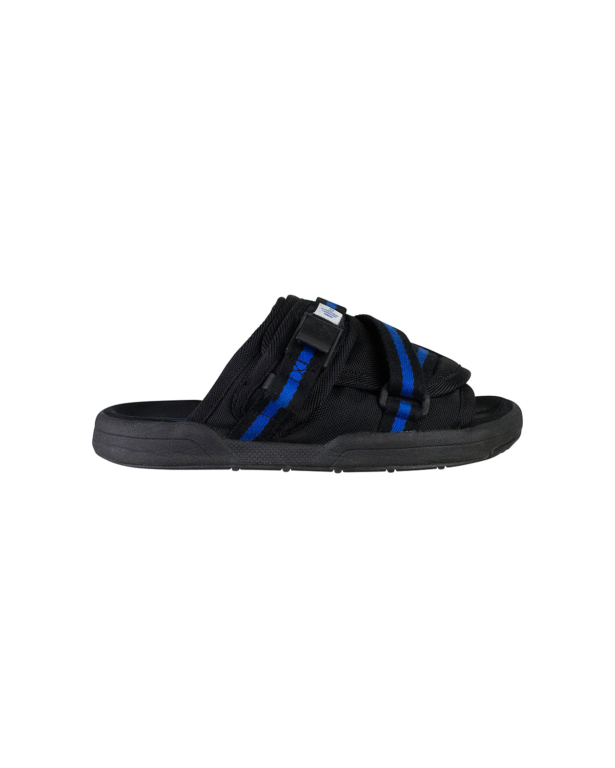 Visvim Christo Black and Blue Stripe Sandals