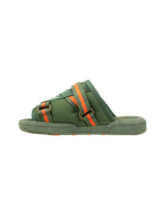 Visvim Christo Striped Sandals Olive Green and Orange Size XS Right Inside